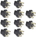 Ceptics South Africa SABS1661 Travel Power Plug Adapter Accepts NEMA 5-15R - ETL Certified - Industrial Grade (IG-10L-10PK)