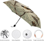 Strongest Windproof Travel Umbrella Birds on Branches Printed Automatic Folding Rain Umbrella, Durable Premium Grip, Fits Car & Backpack