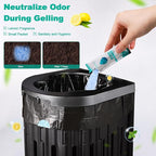 Portable Toilet Bags with Poo Gel Set, 8 Gallon Camping Toilet Bags with Absorbent Gels, Waste Bags, Leak-Proof Trash Bag for Camping Potty, Traveling