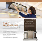 LOVEVOOK Carry On Luggage 22x14x9 Airline Approved,20 Inch Carry-on Suitcase for Women,Softside Suitcases with Wheels,Rolling Checked Luggage with TSA Lock,Lightweight Travel
