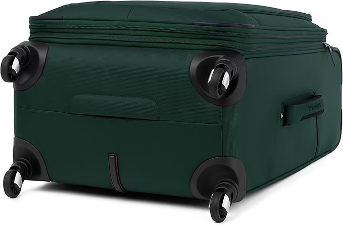 Travelpro Maxlite 5 Softside Expandable Luggage with 4 Spinner Wheels, Lightweight Suitcase, Men and Women, Forest Green, Checked-Medium 25-Inch