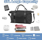 Weekender Duffel Bags for Women， Travel Totes Bag for Airplane Essentials, Overnight Bags for Women with Trolley Sleeve, Large Carry On Hospital Bag for Labor and Delivery, Sport, Gym