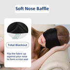 ALASKA BEAR Sleep Mask 2 Straps, Mulberry Silk, Twin Thin Elastic Bands Stay Put All Night, Smooth Eye Mask Two Adjustable Head Strings and Nose Baffle
