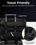 Lenovo Legion Gaming Laptop Backpack GB800, 21L Capacity, Fits 17-inch Laptops, Water Resistant, Three Main Compartments & 19 Specialiized Pockets, Light Grey