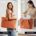 TOPEAST Tote Bag for Women Puffer Travel Carry On Bags with Laptop Compartment & Cup Holder Work Tote for Weekend Overnight