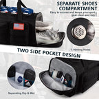 Tactical Gym Bag for Men，70L Large 3 in 1 Sports Duffle Bag with Shoes Compartment for Travel,Water Resistant Travel Backpack Weekender Overnight Bag with Wet Pocket for Women