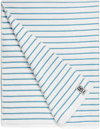 Black & White Brands Brazilian Beach/Pool/Bath Towel - Ultimate Absorbent Luxury XL 36x70 100% Cotton Wave (4 Towels, Turquoise Poly Stripe)