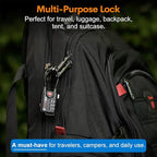 Open Alert TSA Approved Luggage Locks, 6 Pack, Easy Read Dials with Alloy Body.
