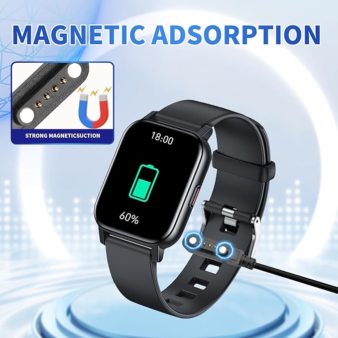 Smart Watch Charger Cable, Universal Magnetic SmartWatch Accessories Charger Cable 4 Pin Cord, Charger Contact pin spacing 7.62 mm for Smart Watch, Fitness Tracker (1)