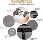VENTURE 4TH RFID Money Belt for Travel with RFID Blocking Sleeves – Slim Hidden Travel Wallet & Passport Holder for Men & Women, Lightweight Anti-Theft Pouch to Protect Cash Cards & Documents - Silver