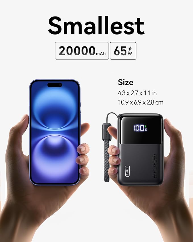 INIU 45W Portable Charger + 65W Power Bank