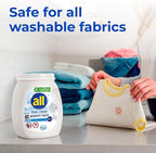 All Mighty Pacs Laundry Detergent, Free Clear for Sensitive Skin, Tub, 60 Count