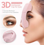 BeHoomi Sleep Mask, Premium Eye Mask for Sleeping, Total Blackout, Super Soft Comfort, Adjustable Fit, Upgraded 3D Ergonomic Designed Sleeping Mask for Home, Office, Travel, Meditation, Yoga, Pink