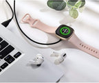 Maledan Charger Cable Compatible with Fitbit Sense/Fitbit Versa 4 Charger, Durable Replacement USB Charging Dock Stand Station Accessories for Fitbit Versa 4/Versa 3/Sense/Sense 2 Smartwatch Women Men