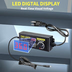 108W Universal Power Supply Adjustable DC 9~36V 3A Variable Switching Power AC/DC Adapter 9V 12V 15V 18V 20V 24V 36V Adapter100V-240V AC to DC Converter with 14 Tips & Polarity Converter & Test Leads