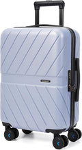 BAGSMART Carry On Luggage 22x14x9 Airline Approved, 20 Inch Lightweight Carry On Suitcase, Hard Shell Luggage with Spinner Wheels, 20 Inch Rolling Suitcases, Purple