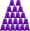 KUUQA 20Pcs Drawstring Backpack Bag Bulk Purple Drawstring Bags String Backpack Sport Gym Sack Bags Foldable Storage Bag for Women Men Shopping Gym Travel Sports