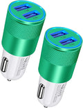 Dual Port Car Phone Charger, [2Pack] 3.4a Fast Charge USB Cargador Carro Lighter Adapter Cigarette Auto Power Adapter Block for iPhone, Samsung Galaxy, Google Pixel, LG, Motorola, GPS, LED Light Car