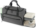Gym Bag for Men Women, Sport Duffle Bag with Wet Pocket & Shoes Compartment, Water Resistant Overnight Weekender Bag Duffel Bag