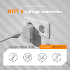 TESSAN Universal Travel Adapter 70W, Ultra Thin International Power Adapter with 4 USB Ports (3 USB C), Worldwide Plug Adaptor for US to European UK Australia Spain France Ireland (Type C G A I)