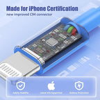 3Pack USB C to Lightning Cable 6FT, Fast Charging Cord for iPhone 14, Replacement for Apple Original Charger Cable for iPhone 14 13 12 11 Pro 11 XS MAX XR 8 7 6s Plus