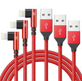 10ft iPhone Charger Cable,3Pack 90 Degree Charging Cable, [Apple MFi Certified] Long Lightning Cable Fast Charging Cord Compatible for iPhone 14/13/12/11/Pro/Max/Mini/X/Plus/8/7/6/Plus/ - Red