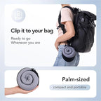 KPNEOL Travel Pillow, 100% Pure Memory Foam Travel Neck Pillow Airplane Neck Support Ergonomic Design for Traveling Suitable for Airplanes,Offices and Cars-Cooling Silk Black