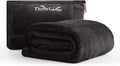 Three Geese 2-in-1 Travel Blanket and Pillow, Soft Flannel Airplane Throw Blanket and Pillow with Luggage Sleeve, 65x40inches, Portable Compact Design with Bag, Ideal for Travel Comfort.