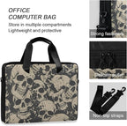 MNSRUU Laptop Bag for 15.6 inch Black Gothic Bats