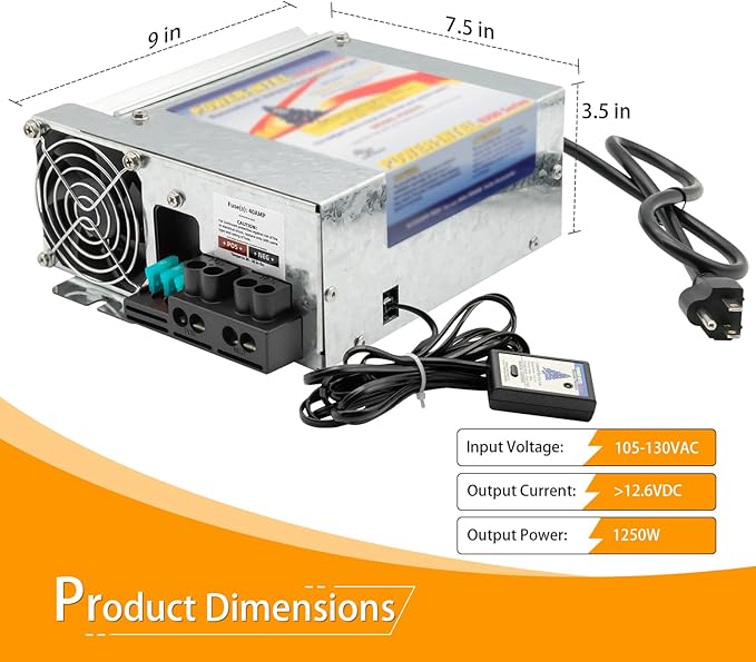 PD9260 RV Power Converter, 60Amp 120V to 12V RV Converter Charger 9200 Series Converter/Charger for RV Camper Caravans Trailer