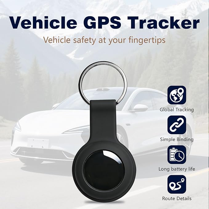 GPS Tracker for Vehicles, No Subscription Location Tracking Device, No SIM Card Required, No Monthly Fee, Magnetic GPS Tracker for Car, Kids’ Belongings, Pets, Elderly Items