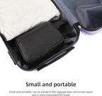 Icramsy Travel Toiletry bag Toiletry bag for women men Hanging Cosmetic bag Travel accessories for Women Men (Black)
