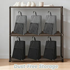 Shoe Bags for Travel Shoe Bag,2Pcs Travel Essentials Shoe Storage for Men Women(Black and Grey)