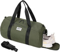 Gym Bags for Men with Side Pocket, 38L Sports Gym Duffle Bag with Adjustable Strap&Shoe Compartment, Large Waterproof Sport Duffel Bags for Travel, Sports, Fitness&Workout(Olive Green)