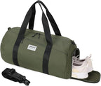 Gym Bags for Men with Side Pocket, 38L Sports Gym Duffle Bag with Adjustable Strap&Shoe Compartment, Large Waterproof Sport Duffel Bags for Travel, Sports, Fitness&Workout(Olive Green)