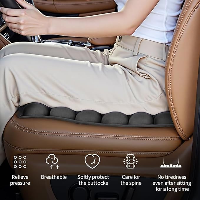 Inflatable Seat Cushion, Portble Airplane Travel Cushion, Pressure Relief Seat Cushion, Comfort Orthopedics Pain Pressure Relief Cushion,Adjustable Bubble,for Wheelchair,Car,Office,Home (36-Point)