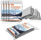 4 Pack -Large 82” x 62” Survival Emergency Mylar Thermal Blankets, Thermal Survival Blanket Perfect for Camping, Hiking, Body Insulation, Outdoors, Car Survival Kit, Bug Out Bag