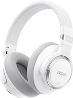 KVIDIO Hybrid Active Noise Cancelling Headphones, Wireless Bluetooth Headphones Over Ear with Mic, 70H Playtime, Transparency Mode, Hi-Fi Stereo Sound, Deep Bass Headsets for Phone PC Travel Home