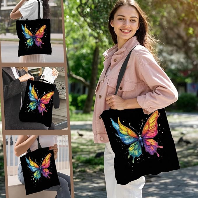 ANNA QUEEN Cat Tote Bag Shoulder Bag Handle Bag for Gym Yoga Picnic Beach Kitchen Reusable