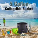 Portable Shower for Camping, [Upgraded] Spopal 8000mAh Rechargeable Camping Shower with 5 Adjustable Speeds, 4 Spray Modes with Collapsible Bucket with Handle 20L for Hiking, Travel, Car, Pet
