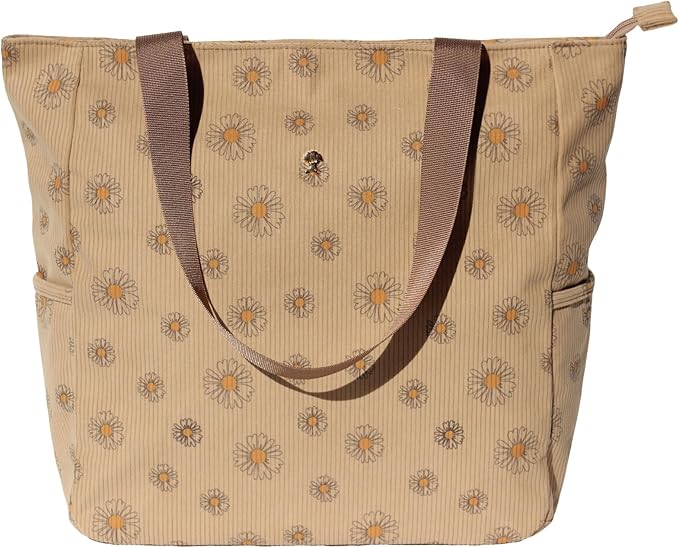 Original Floral Water Resistant Large Tote Bag Shoulder Bag for Gym Beach Travel Daily Bags Upgraded