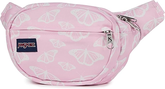 JanSport Fifth Avenue Fanny Pack Crossbody Bags for Women, Men - Stylish, Durable Waist Bag with Adjustable Belt, Main Zippered Pocket, Quick Stash Pocket - Travel Essentials - Black