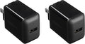 Amazon Basics 12W One Port USB-A Portable Wall Charger (2.4A) for Phones (iPhone 16/15/14/13/12/11/X, Samsung, and more), 2-Pack, Black