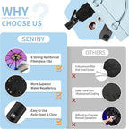 Seniny Windproof Travel Umbrella, Automatic Umbrellas for Rain, Portable & Compact Umbrellas for Backpack, Strong UV for Protection, Folding Small Sun Umbrella for Car, Walking
