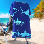 Genovega 2 Packs Oversized Beach Towel Set Extra Large Big XL Pool Camping Swim Clearance Towels 36x72 Soft Blanket Cruise Essentials Accessories Must Haves Vacation Necessities Adult Shark Pineapple
