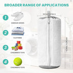 Shoe Washing Machine Bag, 2-Pack Reusable Shoe Bag for Washing Machine, 360° Deep Clean for Sneaker, Running Shoes,Bras, Delicates and Toys, Includes 2 Shoe Storage Dust Bags(White)