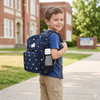 STEAMEDBUN Corduroy Kids Backpack for Boys Girls 3-8, Boys Backpack for Elementary Kindergarten