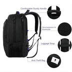 MATEIN Business Laptop Backpack, 15.6 Inch Travel Laptop Bag Rucksack, Water-Resistant Bag Daypack for Work College Computer Men Women Backpack, Black