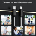 2Pack 10ft iPhone Fast Charger Cable, [Apple MFi Certified] Long USB C to Lightning Cable 10 Foot, High Fast 10 Feet Apple Charging Cord for Apple iPhone 14/14 Pro Max/13 Mini/12/11/XS/XR/8/7Plus,iPad