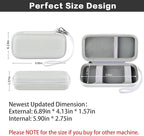 Case for Anker Magnetic Battery 10,000mAh Foldable Wireless Portable Charger, 633/622/621/321 5,000mAh Power Bank (MagGo) Holder, Storage for Baseus Power Delivery -Case Only (White, Medium)